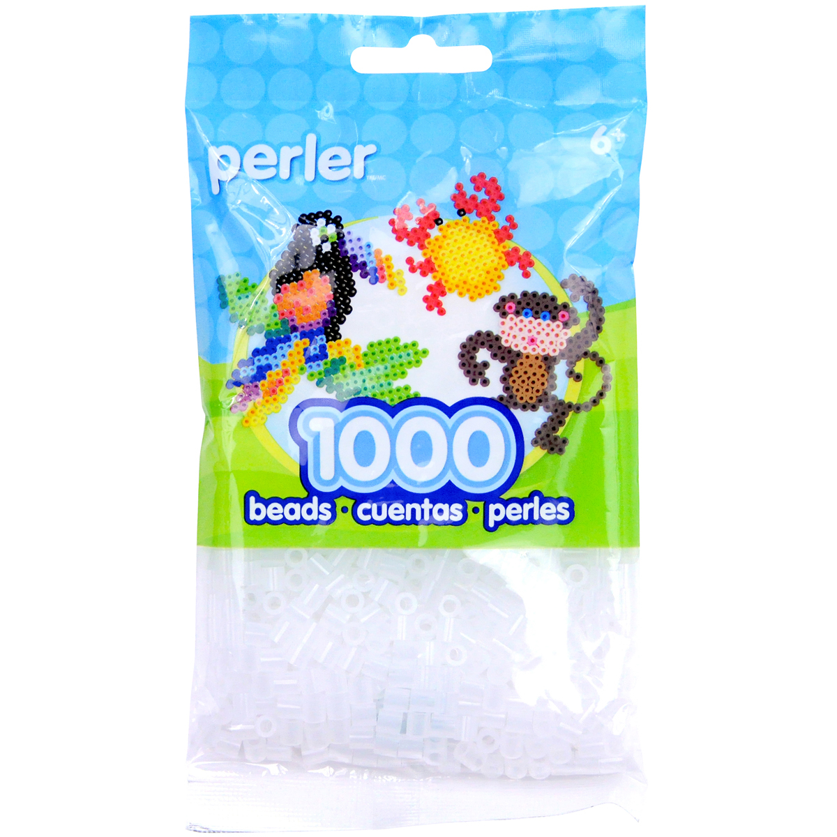 "Perler Beads 1,000/Pkg-Clear, Set Of 3" 48533190195 | eBay
