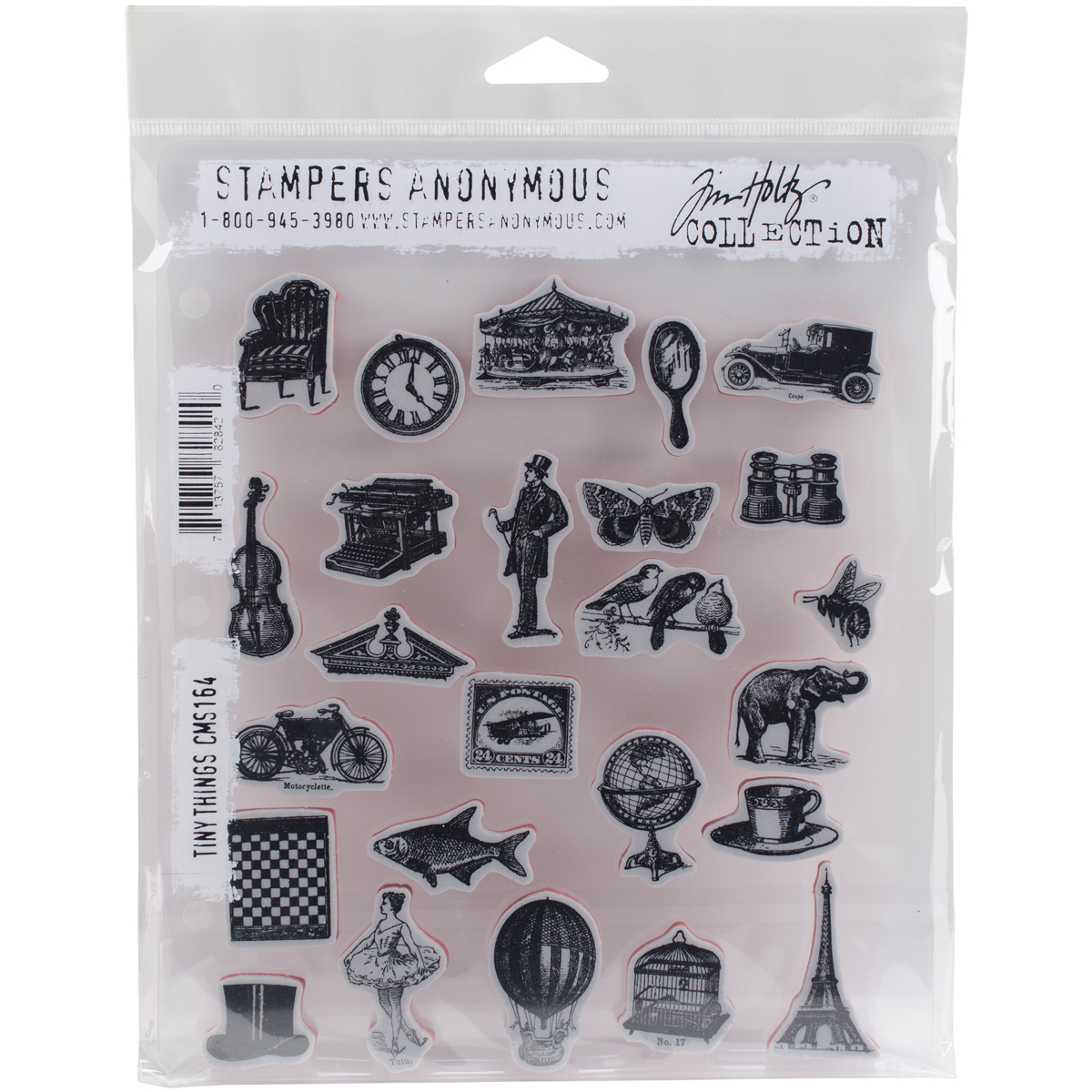 Stampers Anonymous Tim Holtz Cling Rubber Stamp Set, 7 by 8.5Inch