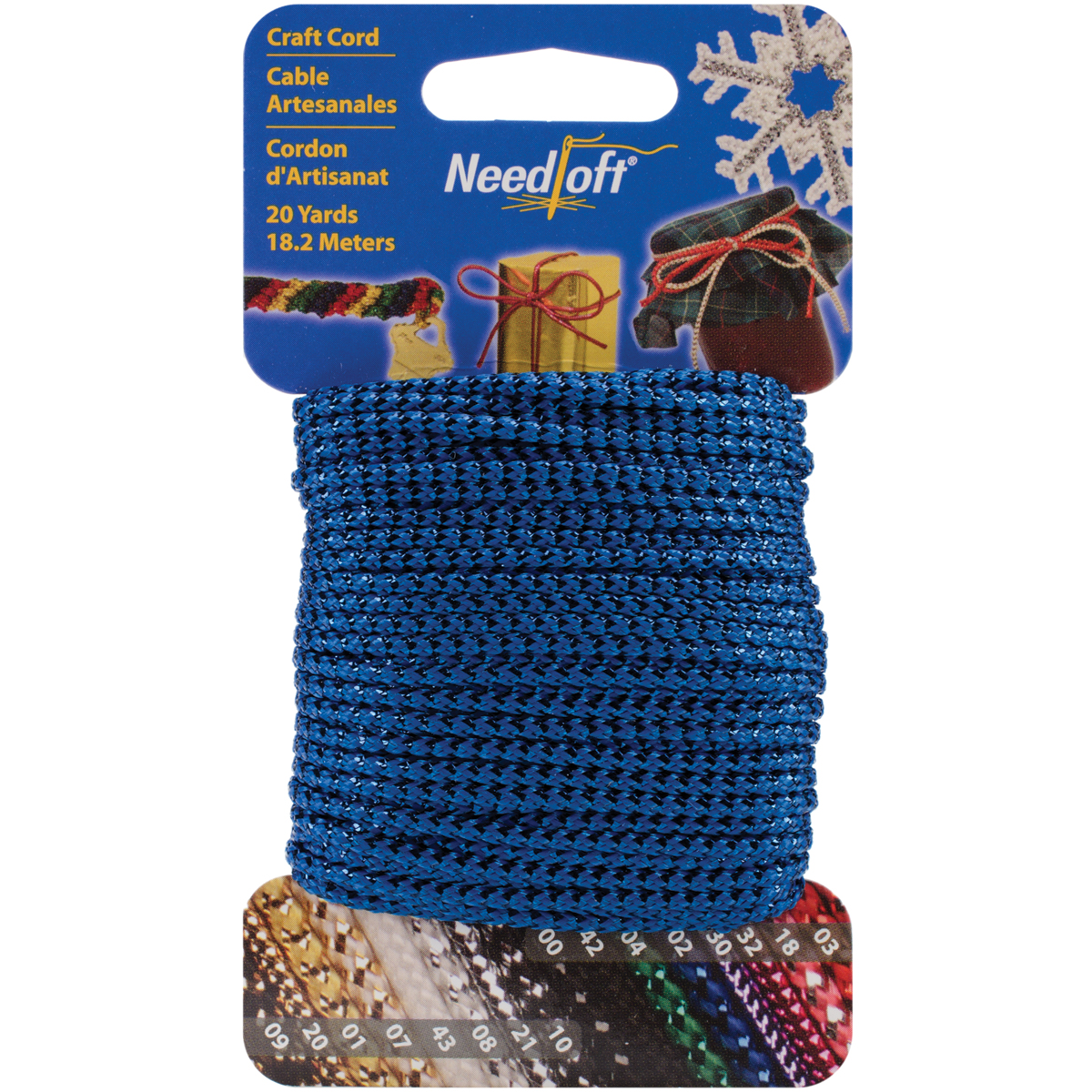 Cottage Mills Novelty Craft Cord 20yd-Metallic Blue 550-55002