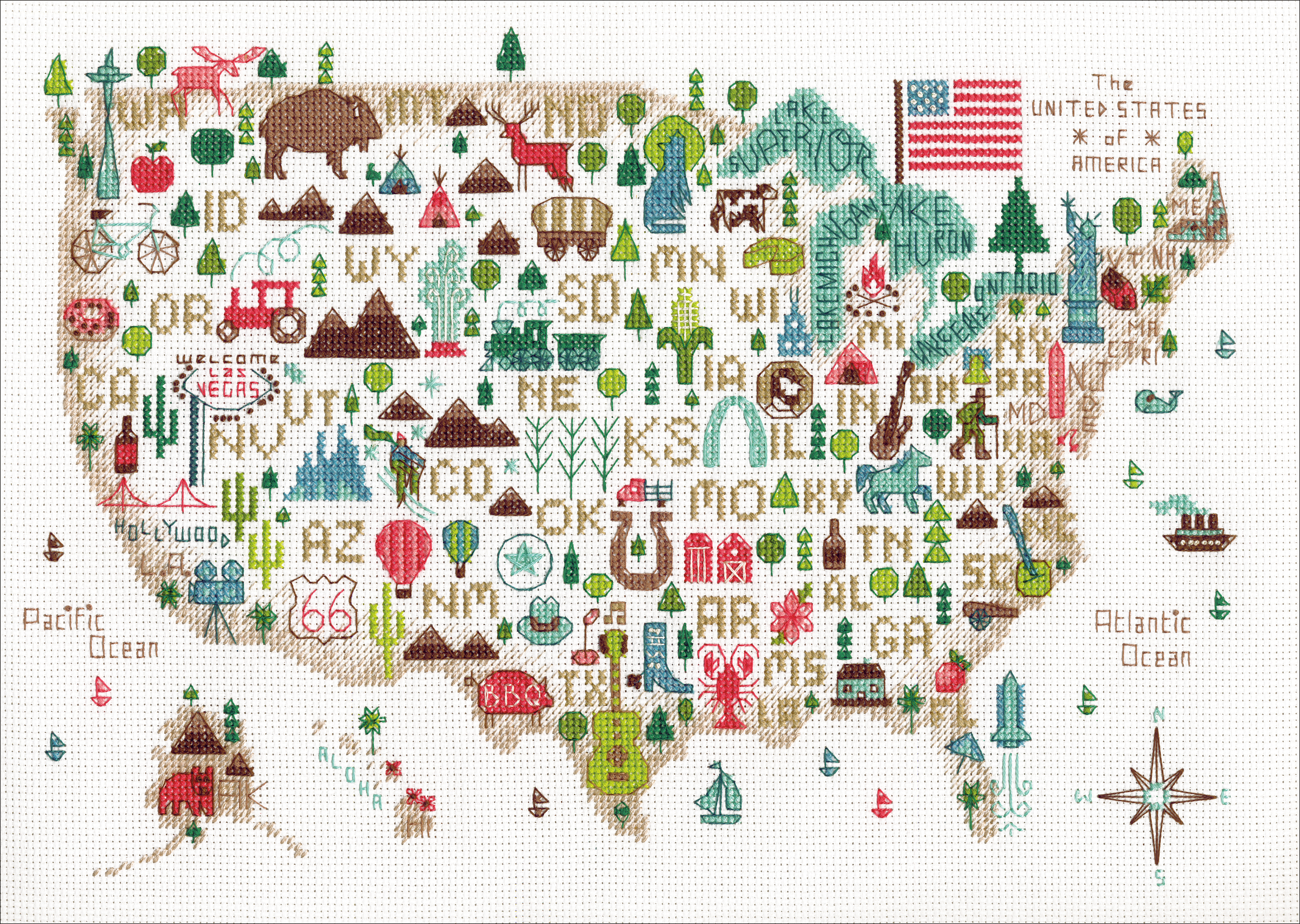 Dimensions-Dimensions Cted Cross Stitch Kit 14"X10"-Illustrated Life(14 Ct)