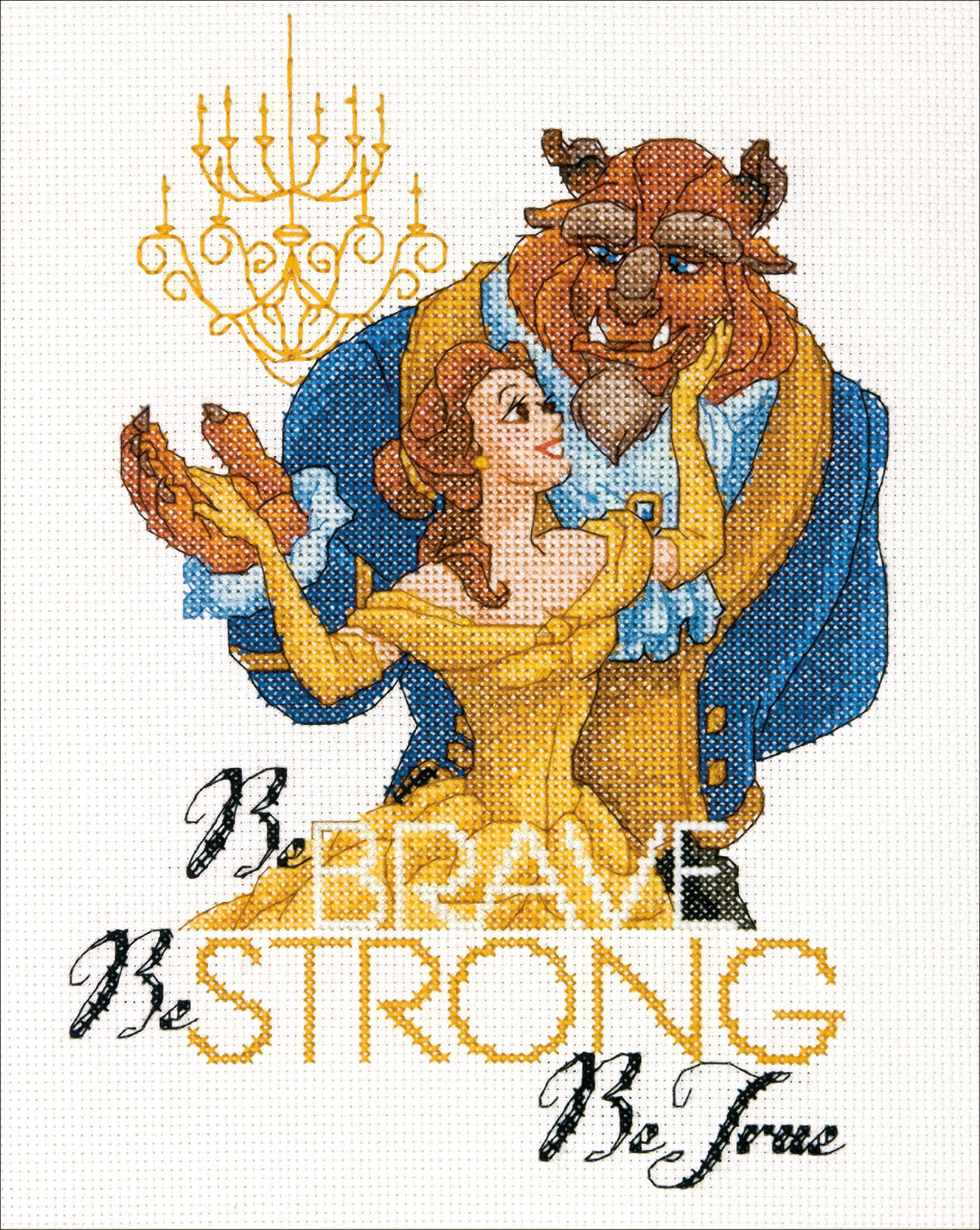 Dimensions Disney Princess Counted Cross Stitch Kit 8 X10 Be Brave 14 Count 88677353582  eBay