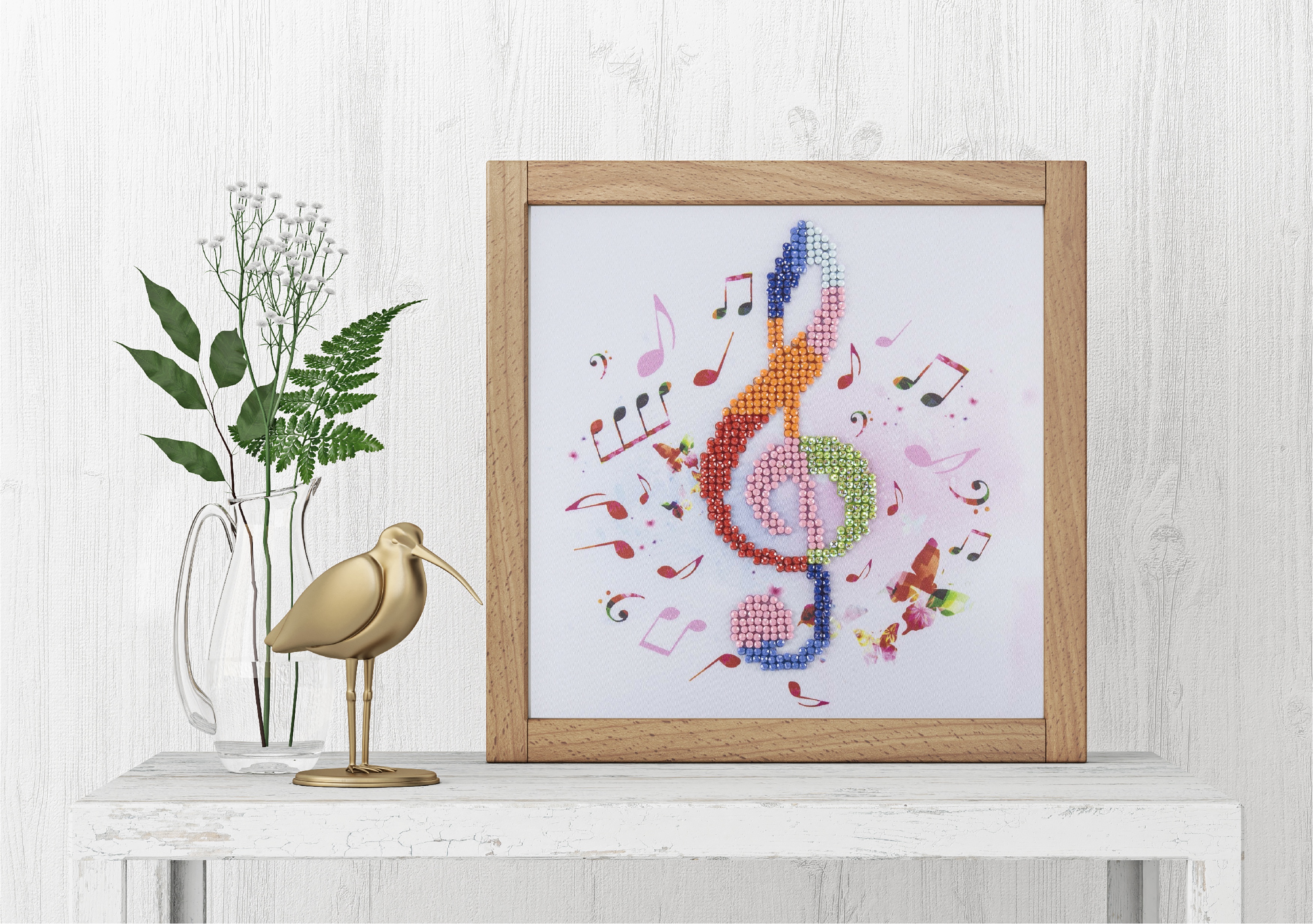 Leisure Arts Diamond Art Beginner Kit 8"X8"-Treble Clef 28906504583 | eBay