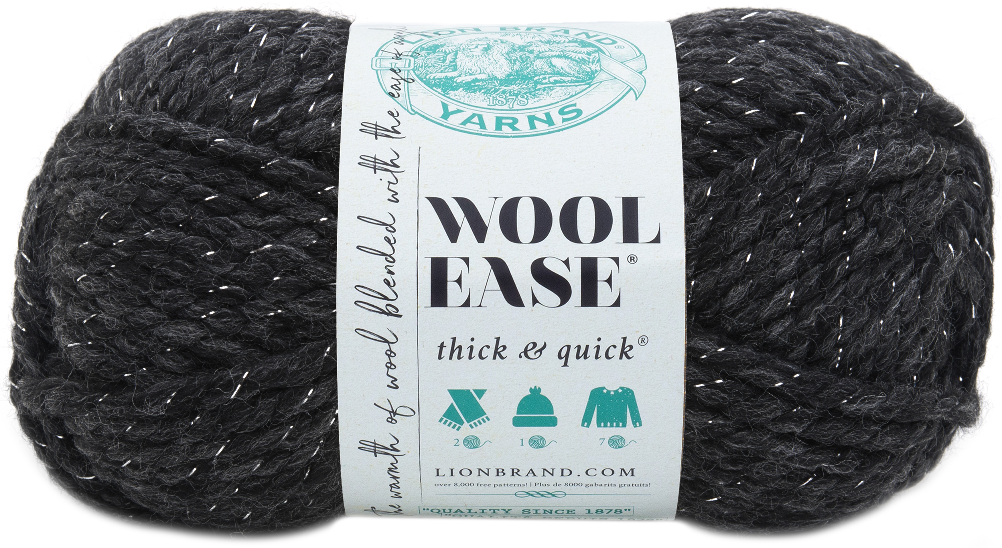 Lion Brand Wool-ease Thick /& Quick Yarn-starlight Metallic