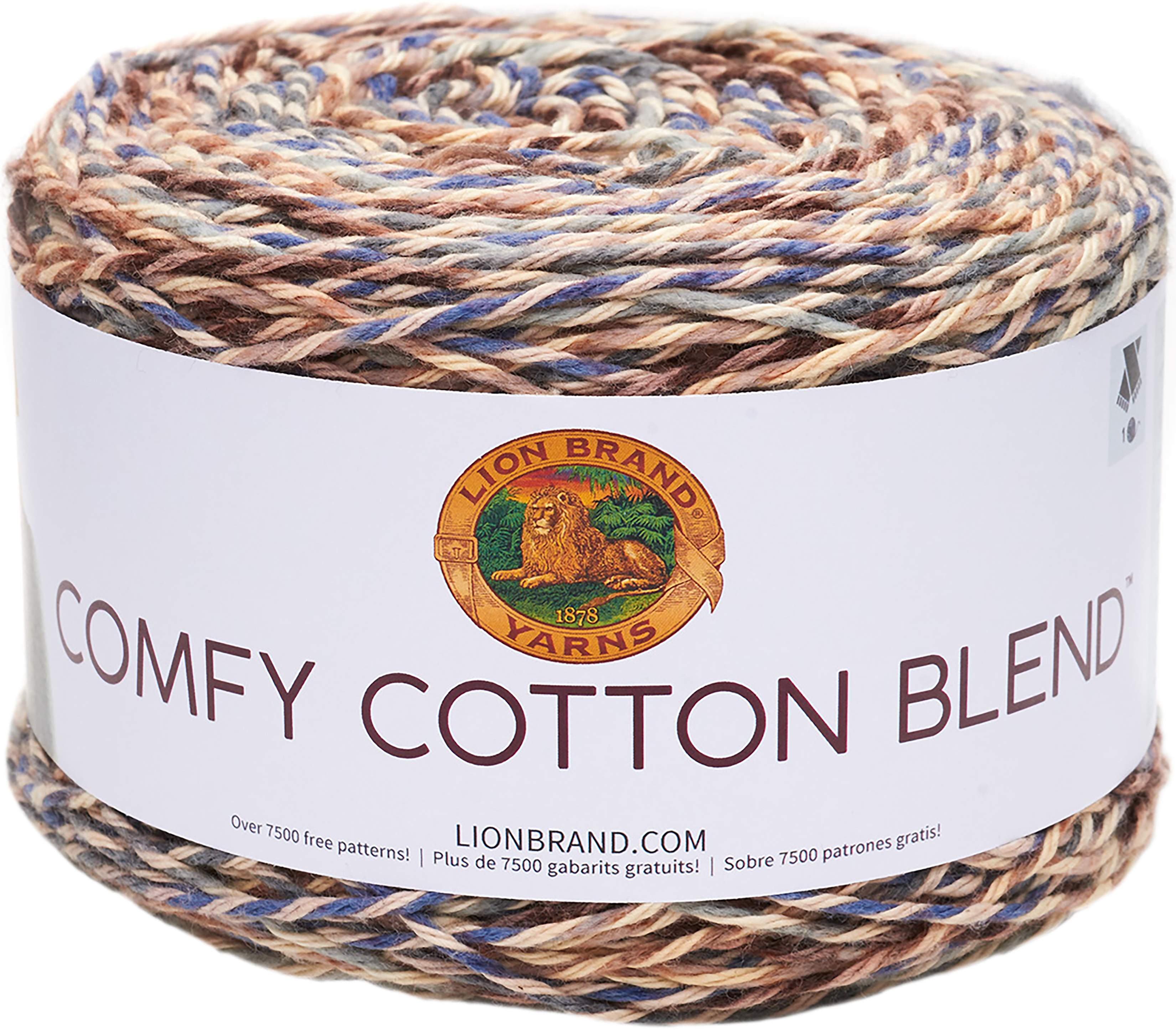Lion Brand Comfy Cotton Blend YarnDriftwood 7oz/200g, 392yd/358m