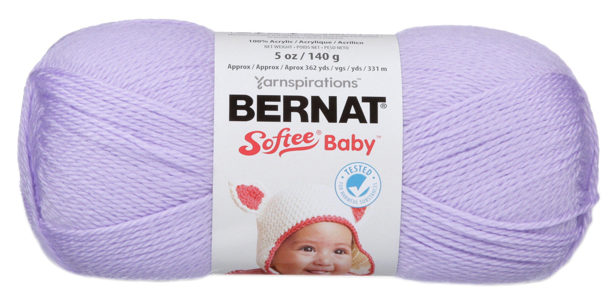 Solids-Soft Lilac 166030-30185 Bernat Softee Baby Yarn