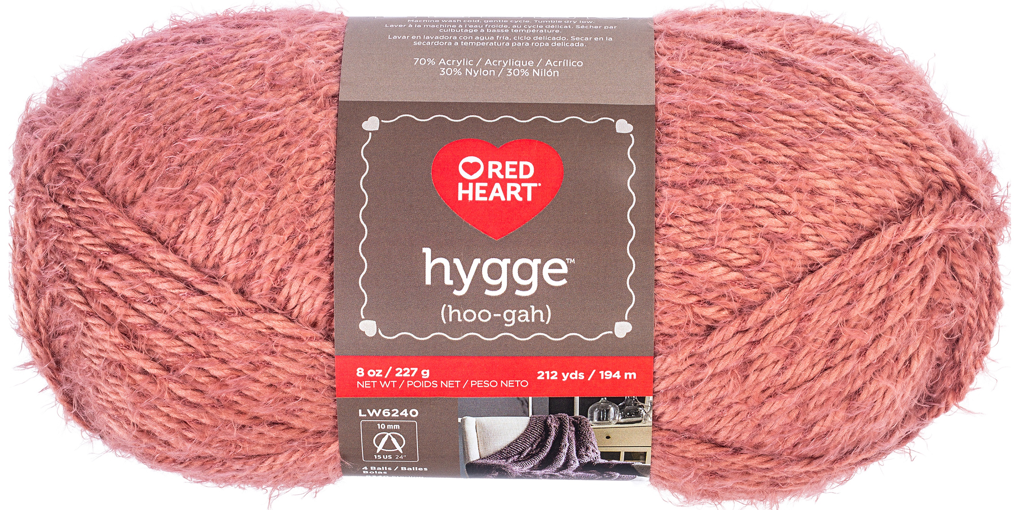 Coats Clark Red Heart Yarn Hygge 8ozRust 73650039003 eBay