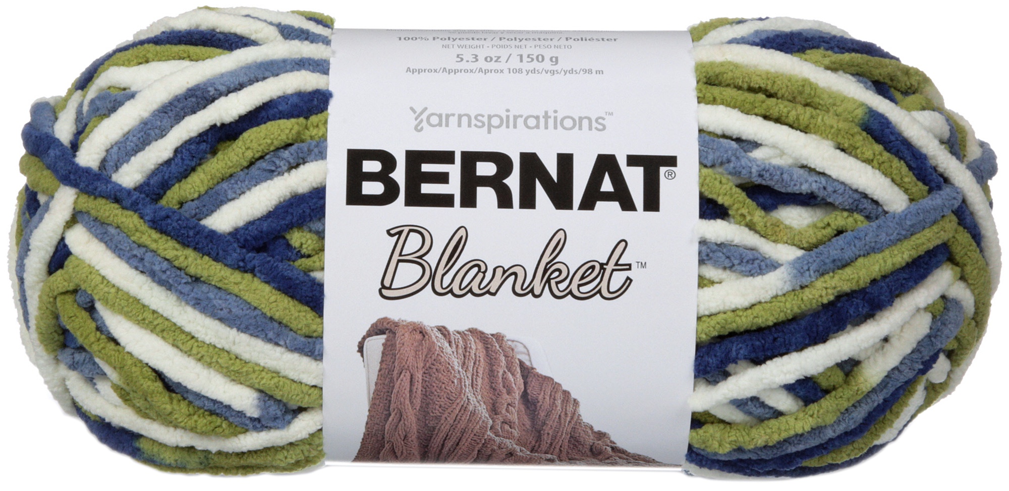 Spinrite-bernat Blanket Yarn-oceanside 