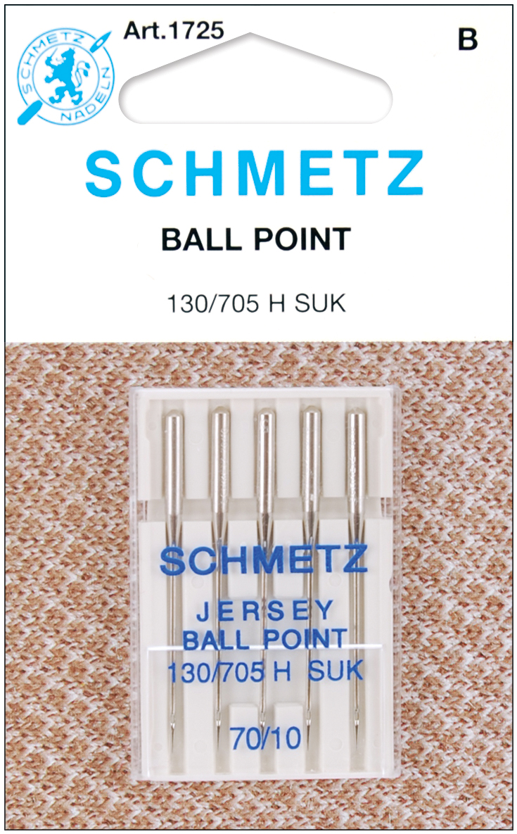 Schmetz Sewing Machine Needles Jersey Ball Point 15x1 Size 1
