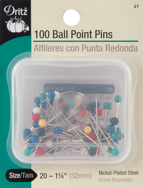 ballpoint straight pins