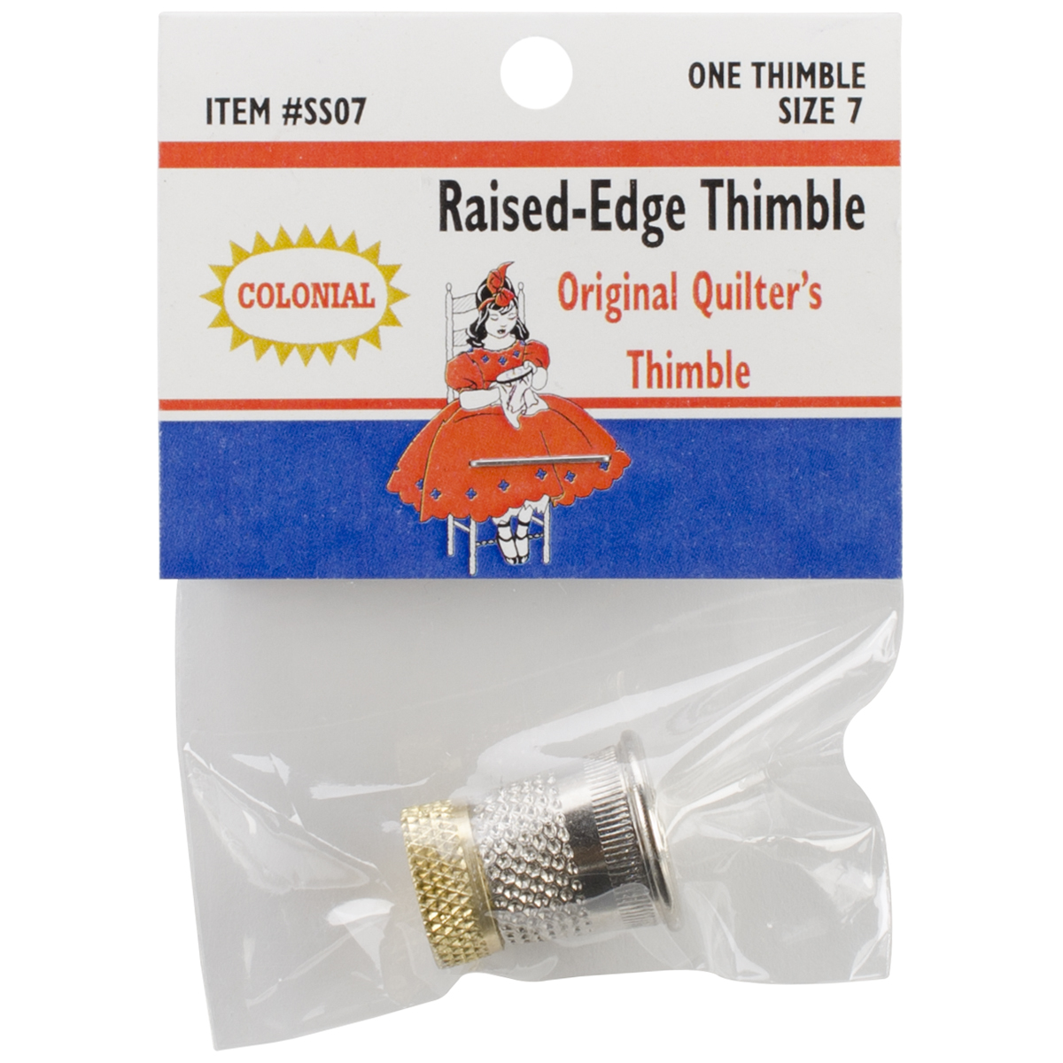 SST-7 Colonial Raised-Edge Thimble-Size 7
