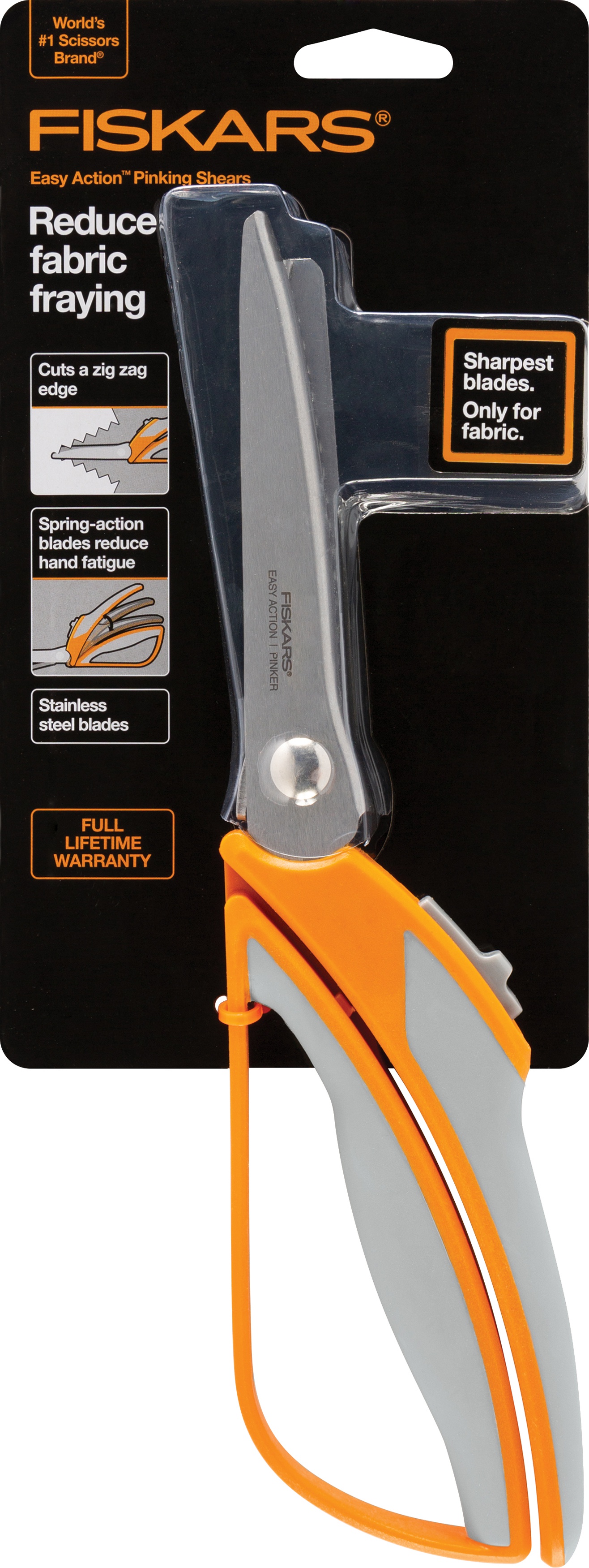 fiskars spring loaded pinking shears