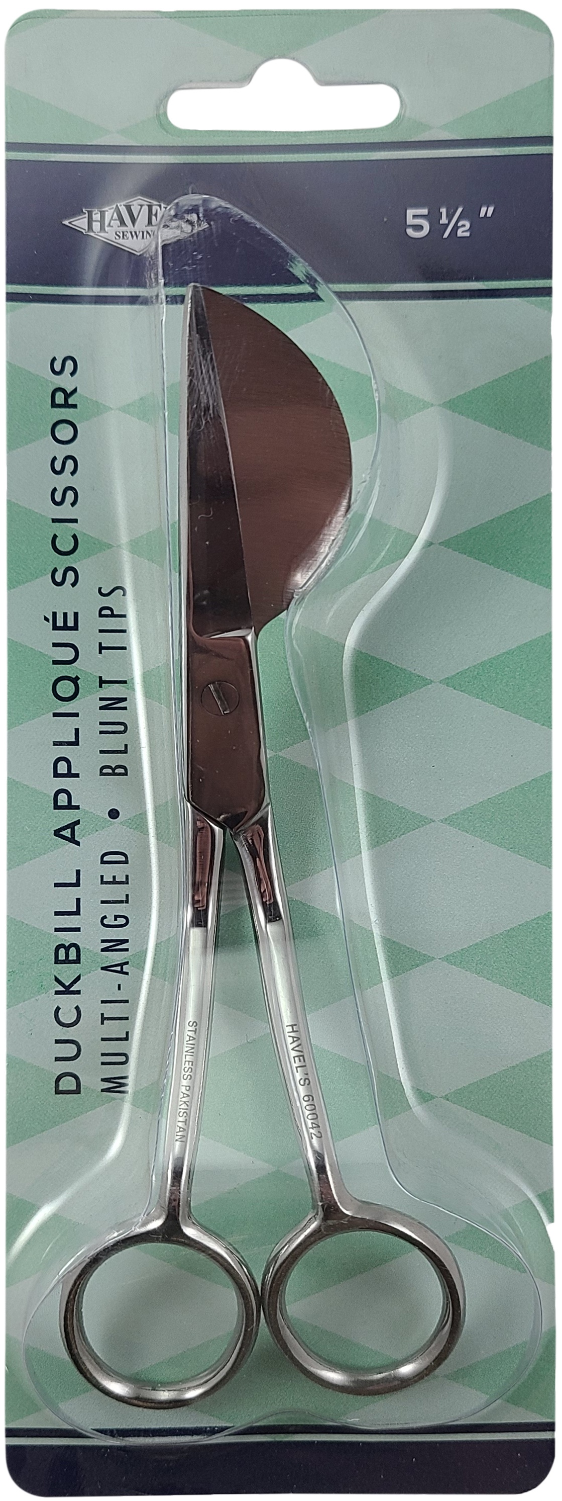 Havel/'s Multi-Angled Duckbill Applique Scissors 5.5/"-Blunt Tip 60042