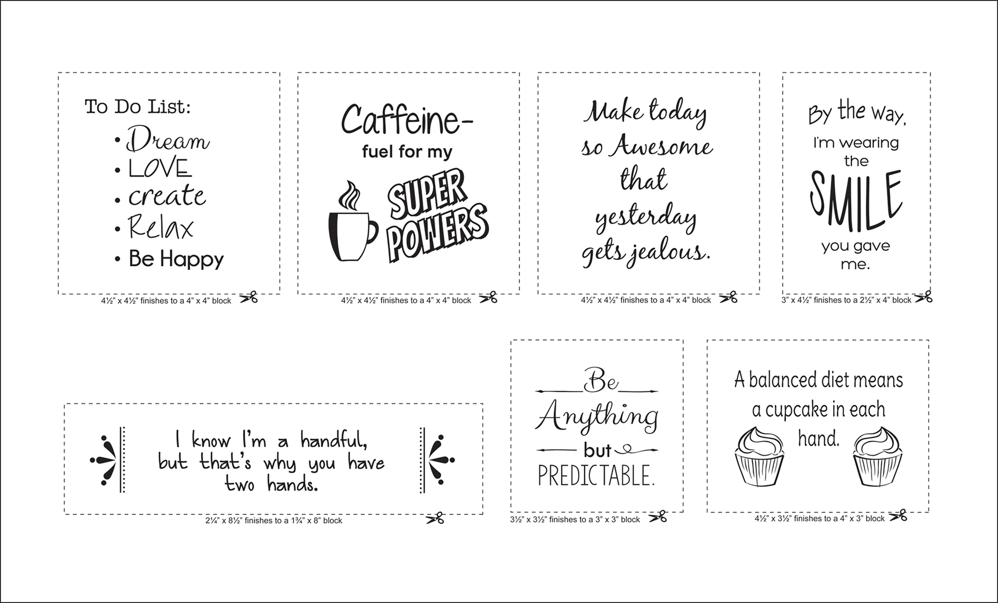 June Tailor Quilt As You Go Inspirational Mug Mats KitCharming Series