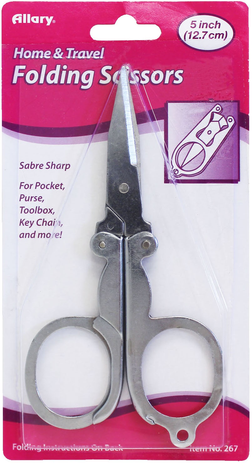 Folding scissors, 5inch stainless steel (750557002674)
