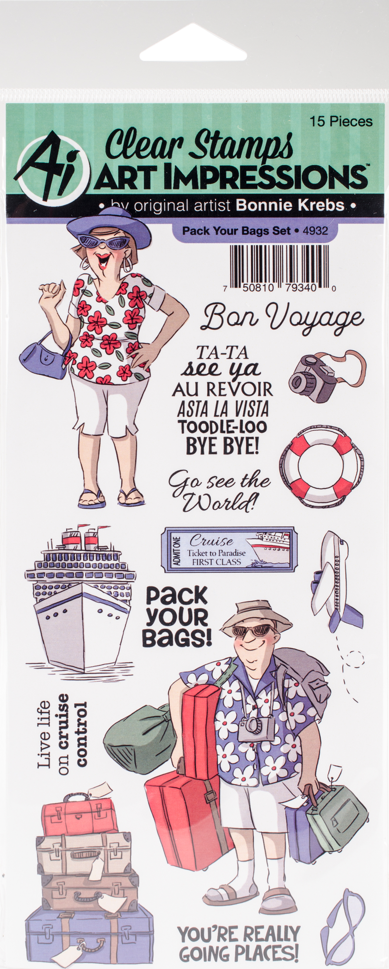 Art Impressions Clear StampsPack Your Bags, 4932 eBay