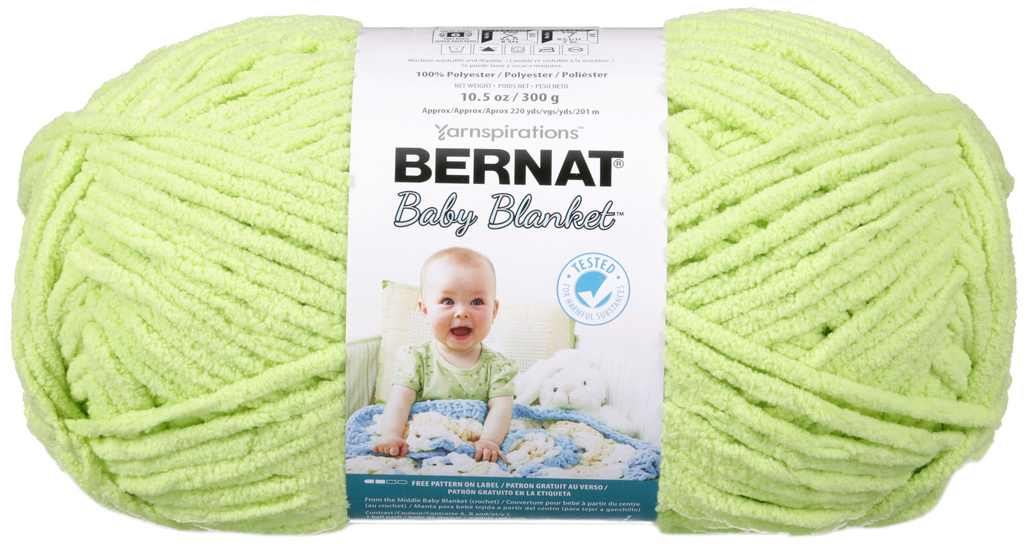 Bernat Baby Blanket Big Ball YarnLemon Lime eBay