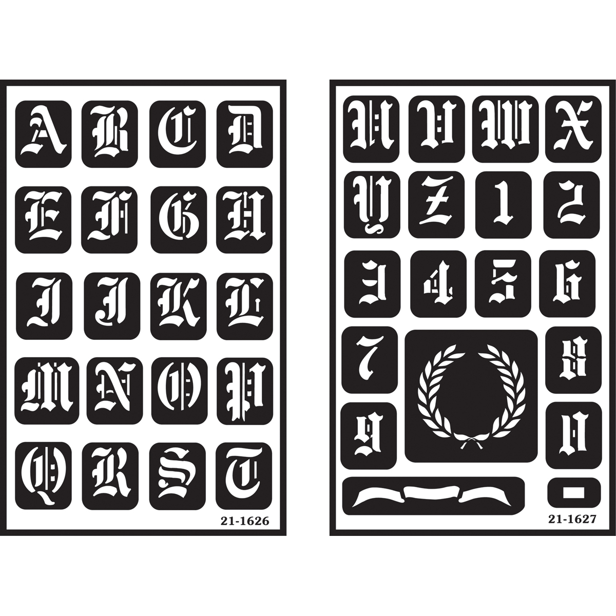 Over /'n/' Over Reusable Stencils 5/"x8/"-celtic