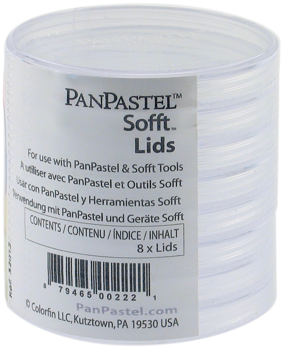PanPastel Sofft Lids 2.5/" 8//Pkg-Clear PP32012