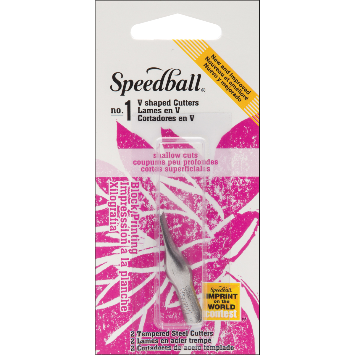Speedball Art Products Speedball Lino Cutter Blades 2/PkgNo. 1 Small V