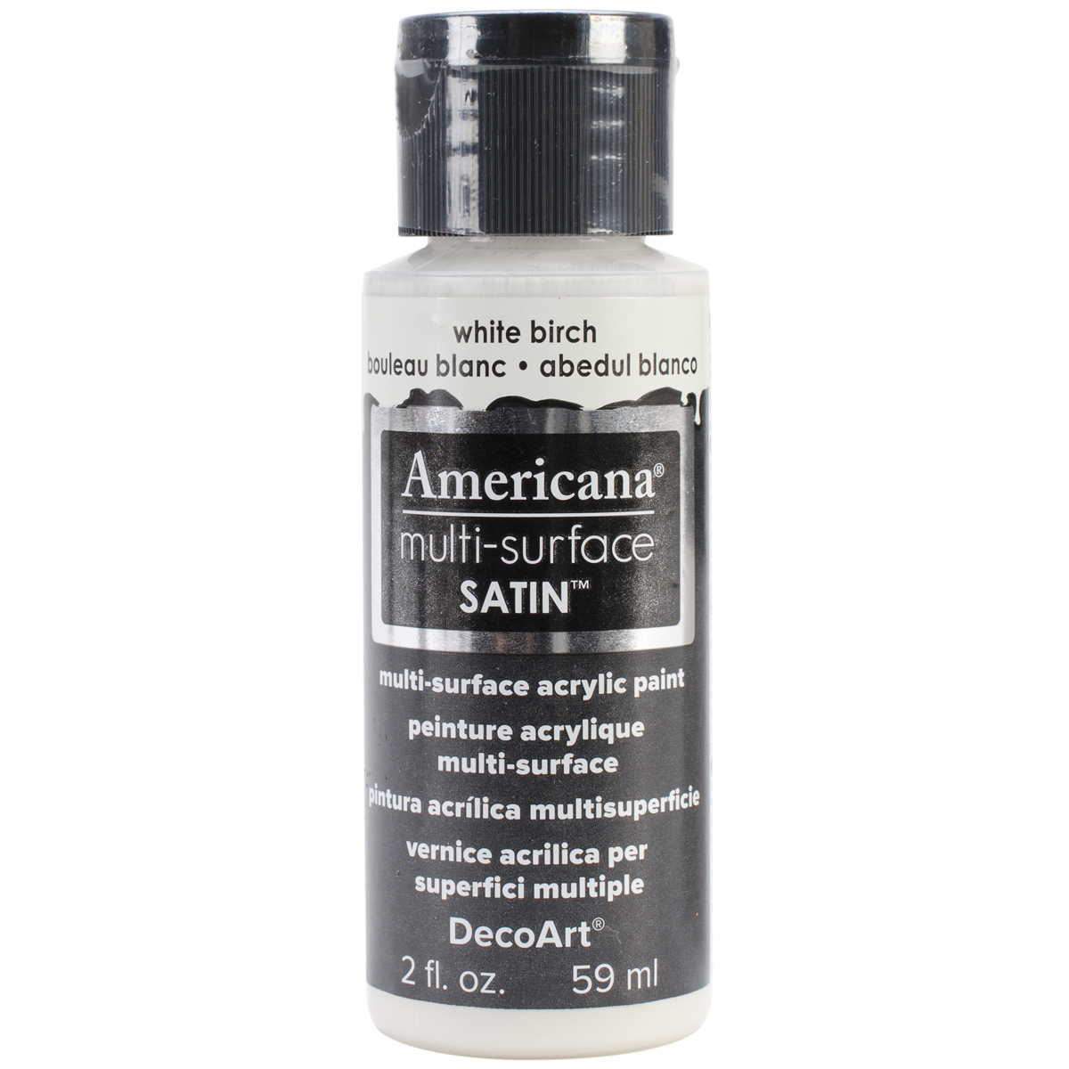 Deco Art Americana MultiSurface Satin Acrylic Paint 2ozWhite Birch