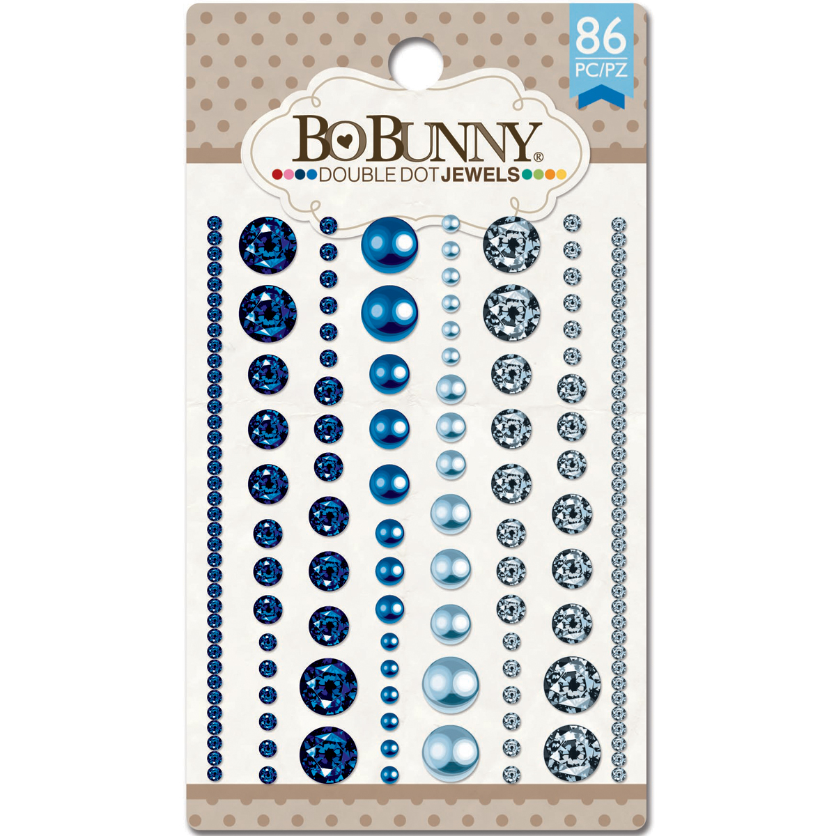Double Dot Jewels 86//Pkg-Blue Hues DDJ-7521