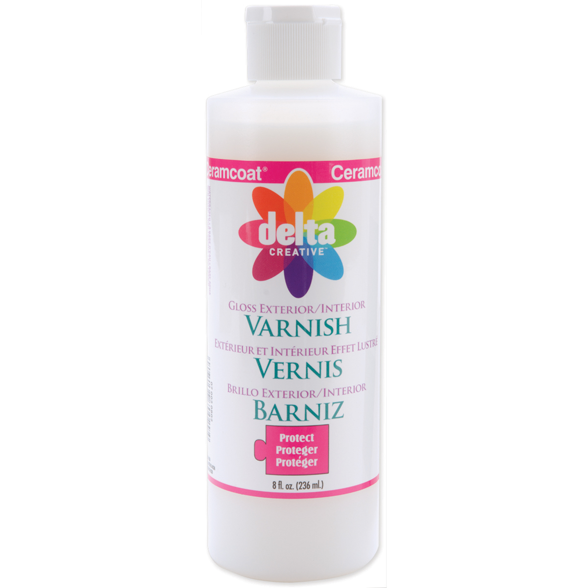 &quot;Ceramcoat Protect Exterior/Interior Varnish8oz Gloss