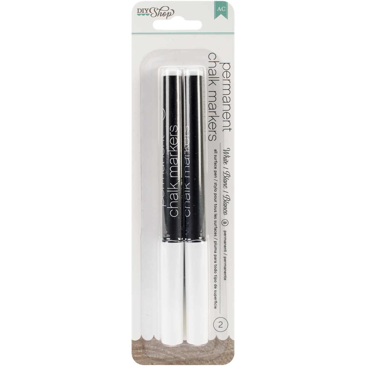 American Crafts Chalk Markers Broad Point, White 718813690614 eBay