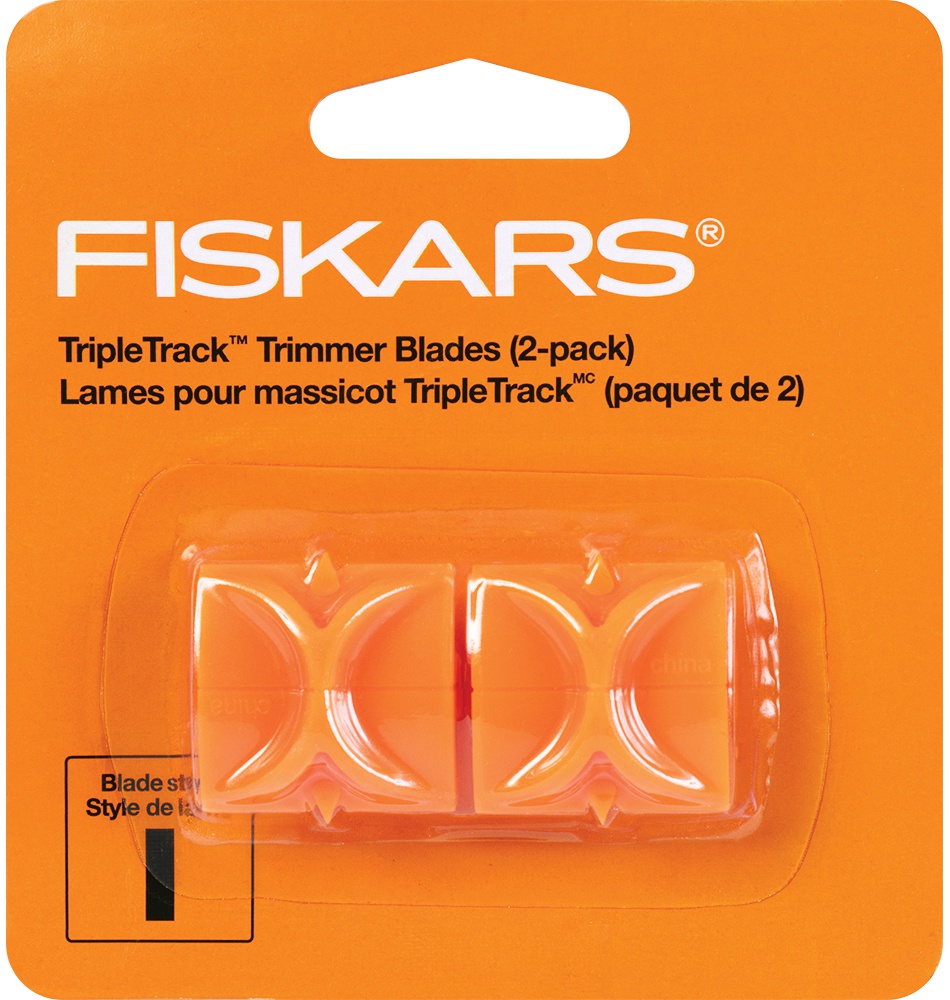 Fiskars Triple Track High-Profile Replacement Blades-Straight 2//Pkg