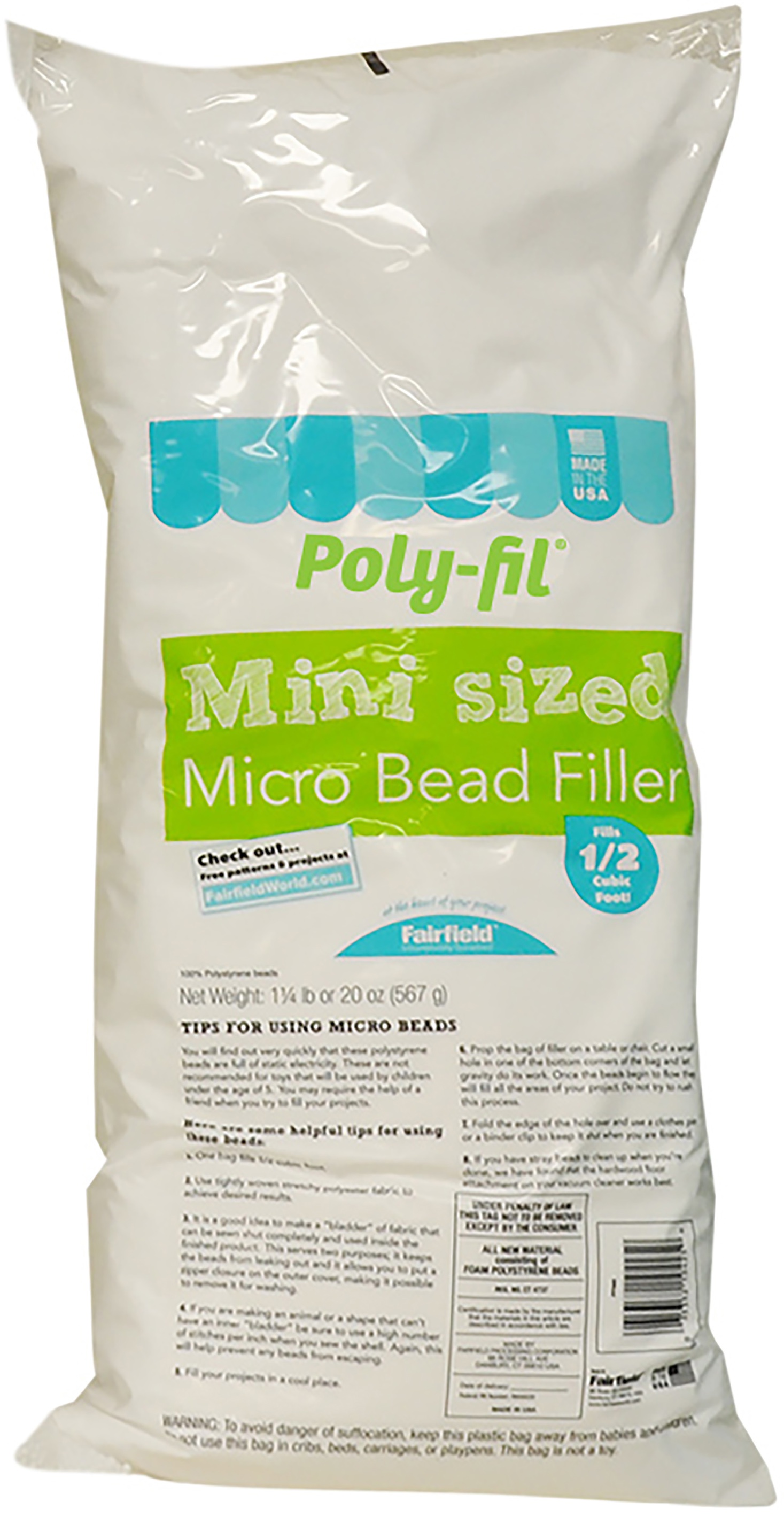 polyfil microbeads