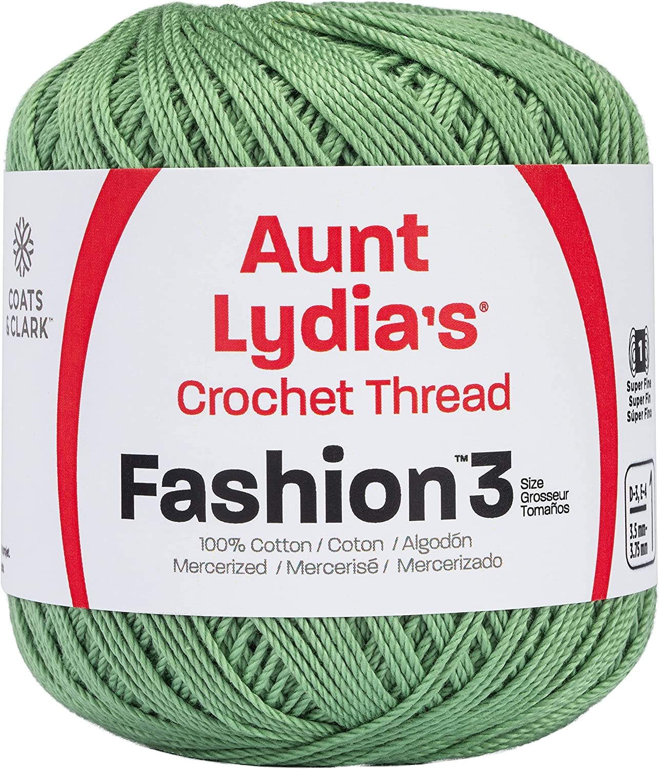 "Aunt Lydia's Fashion Crochet Thread Size 3Sage, Set Of 3" eBay