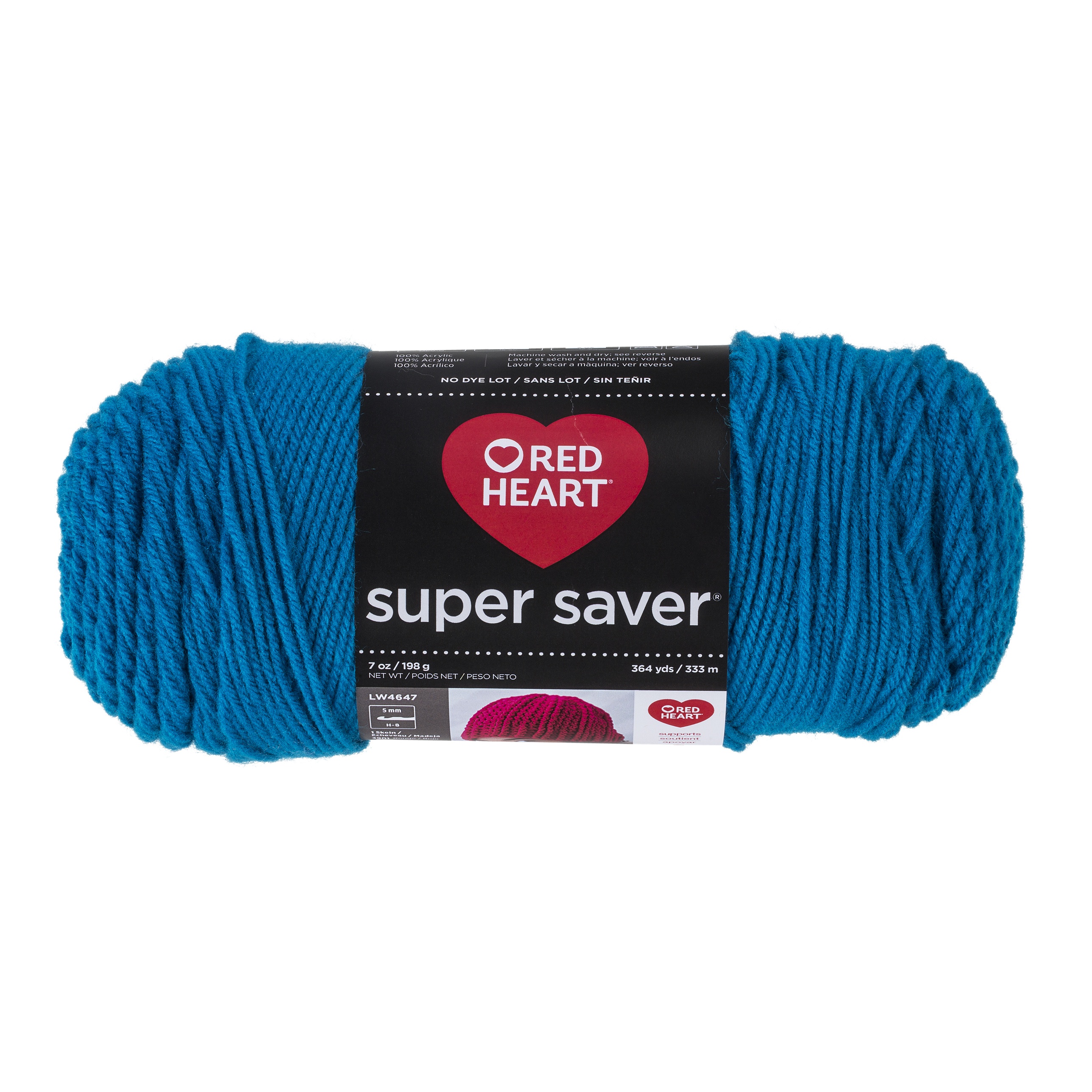 Red Heart Super Saver Yarn-Black E302B-312 Set Of 3