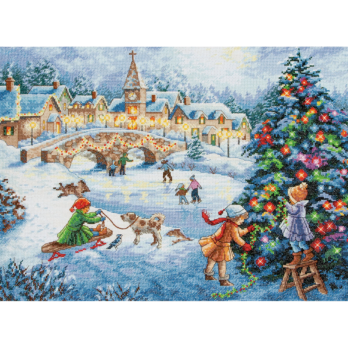 Gold Collection Memory Lane Counted Cross Stitch Kit-17X11 16