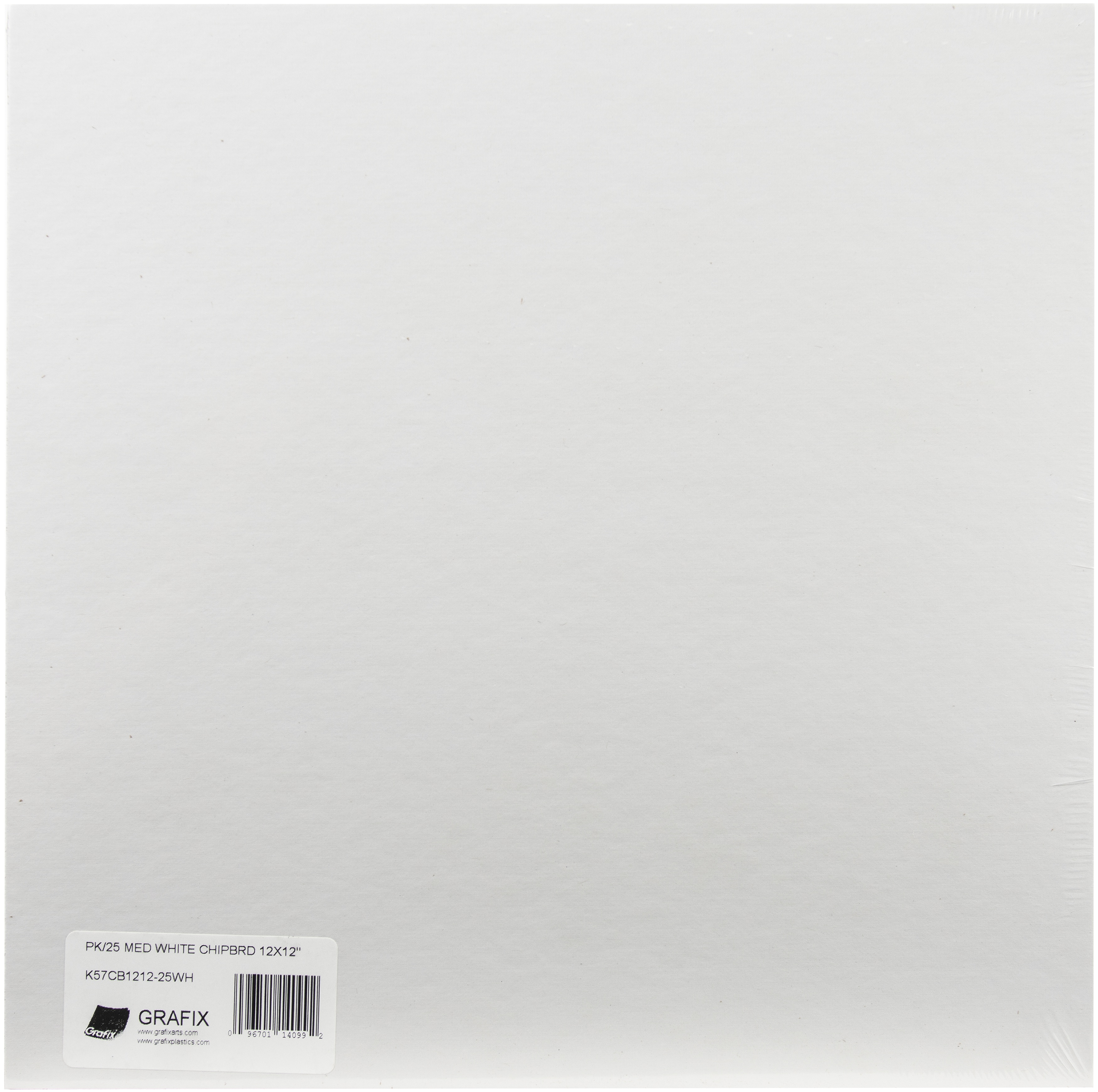 Set Of 2/" /"Medium Weight Chipboard Sheets 6/"/"X6/"/" 25//Pkg-White