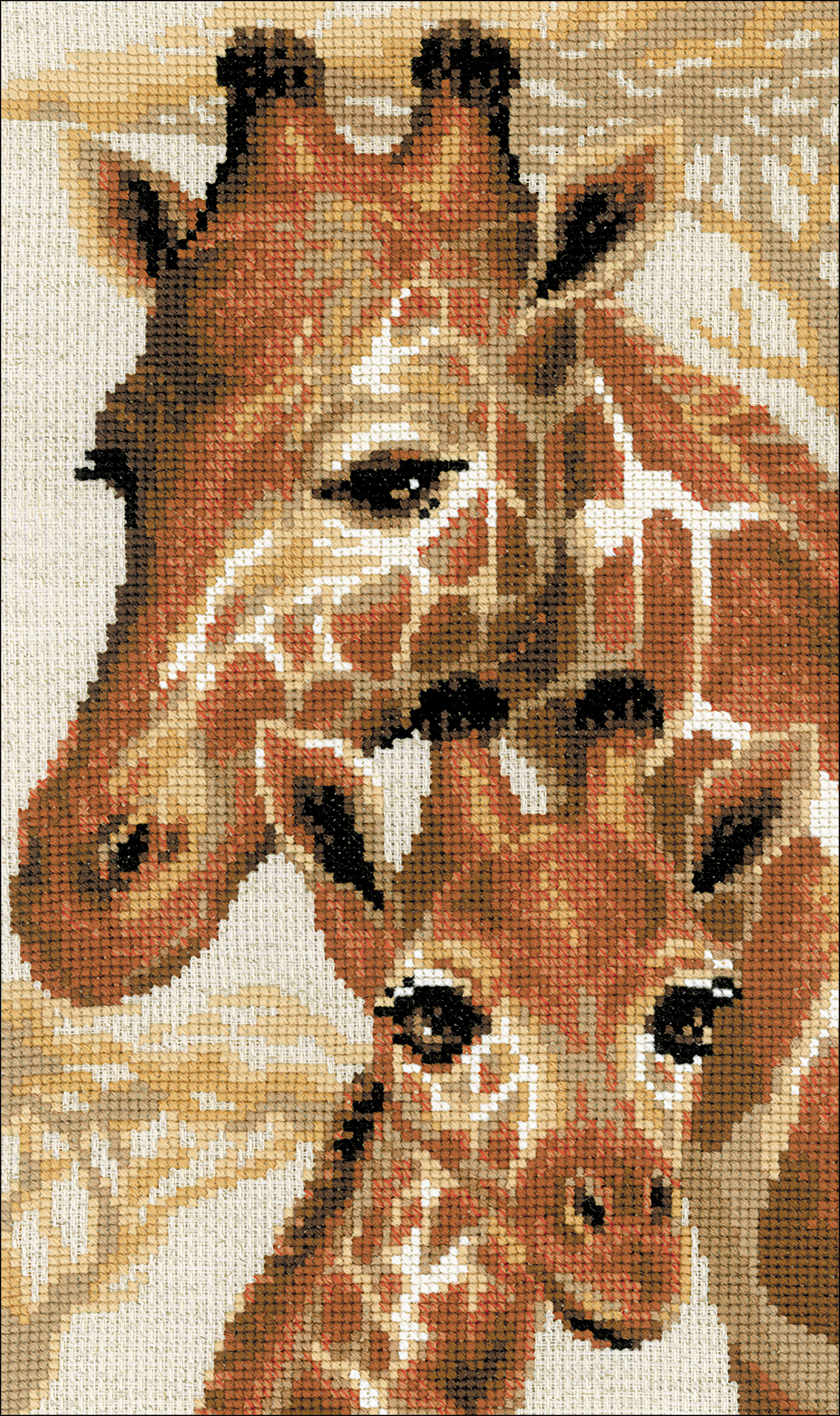 10 Count RIOLIS Counted Cross Stitch Kit 8.75/"X15/"-Giraffe