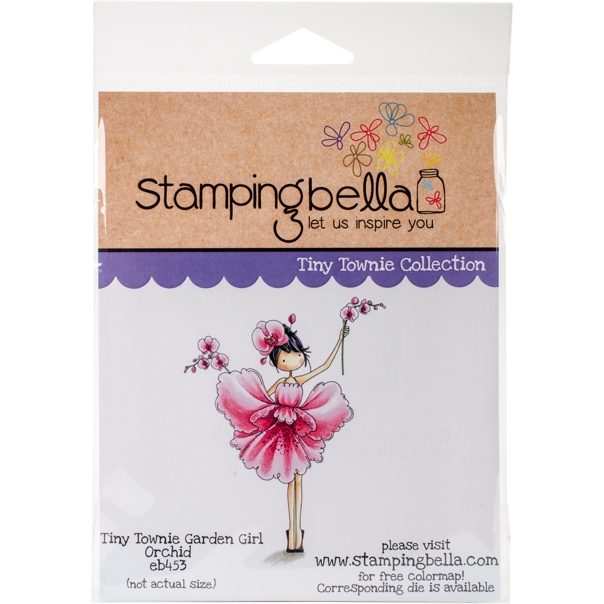 Stamping Bella Cling StampsGarden Girl Orchid, EB453 eBay
