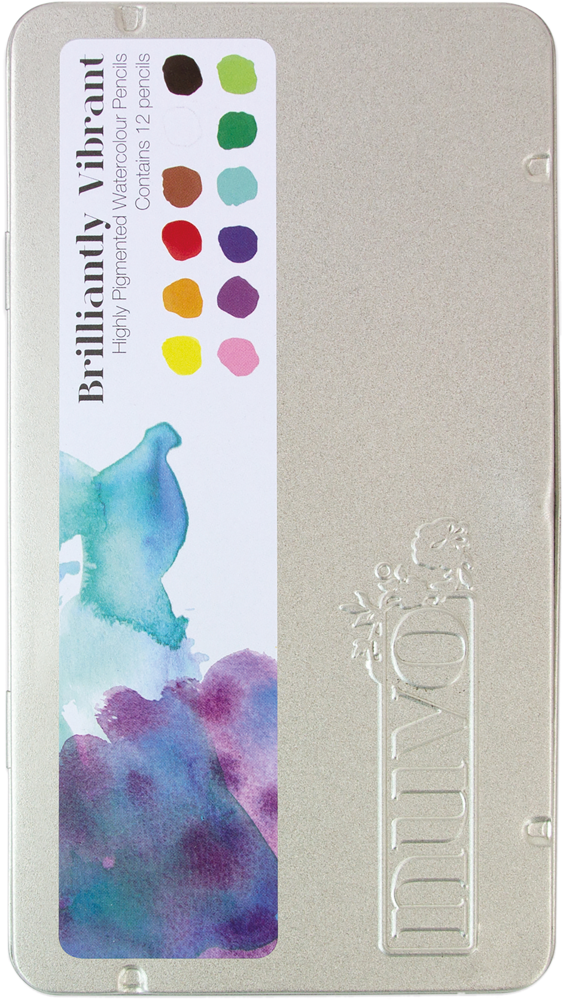 Nuvo Watercolor Pencils 12//Pkg-Brilliantly Vibrant