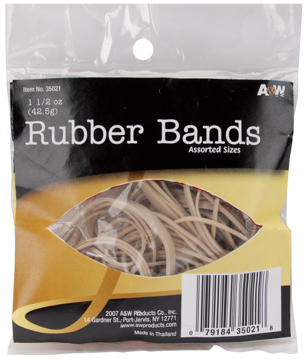 A & W OFFICE SUPPLIES-Rubber Bands. 
