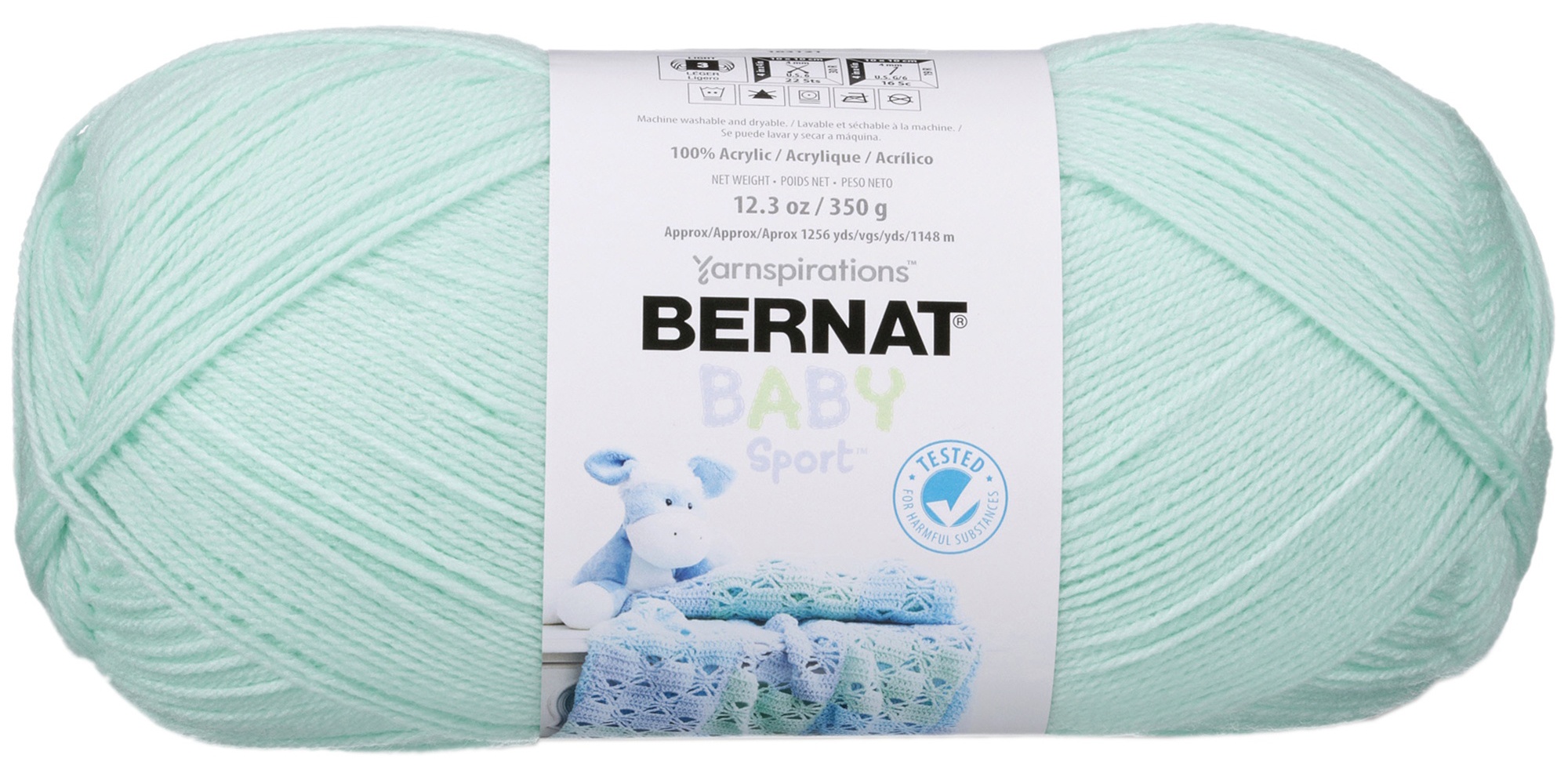 Bernat Baby Sport Big Ball Garn - Einfarbig - Baby Grün (3er Pack Knäuel) - Bild 1 von 2