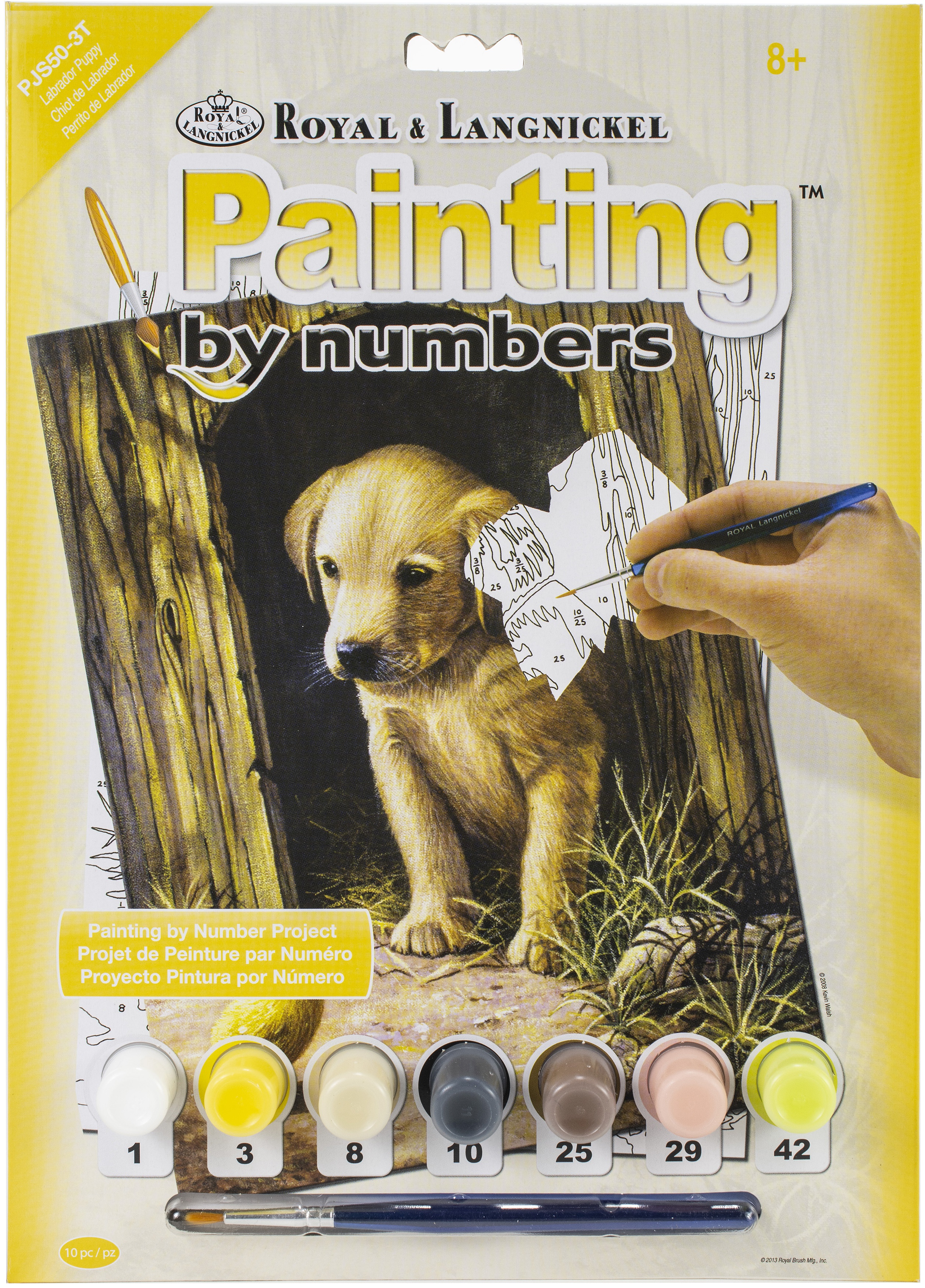 Junior Small Paint By Number Kit 8.75"X11.75"Labrador Puppy eBay