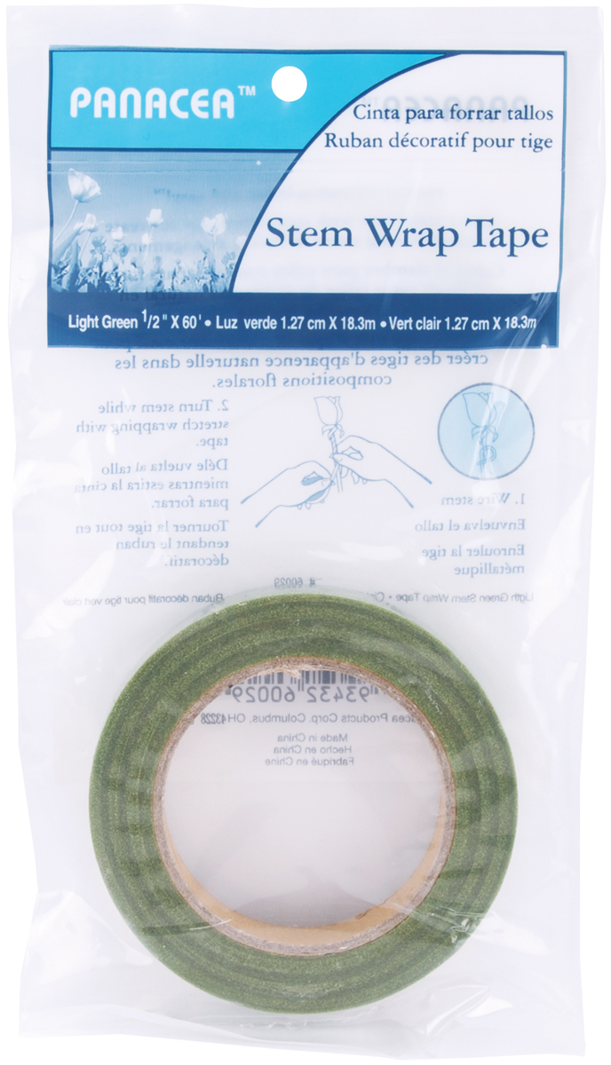 Stem Wrap Tape .5/"X60/'-Light Green 60029SWT