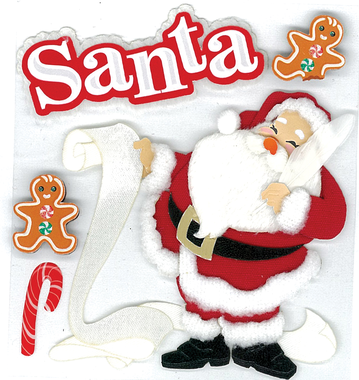 Jolees Boutique EK Success Jolee's Boutique Dimensional Stickers-Classic Santa 