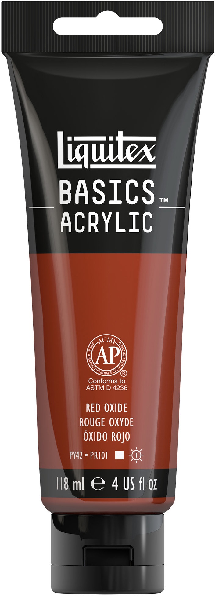 Liquitex BASICS Acrylic Paint 4ozRed Oxide, 1046335