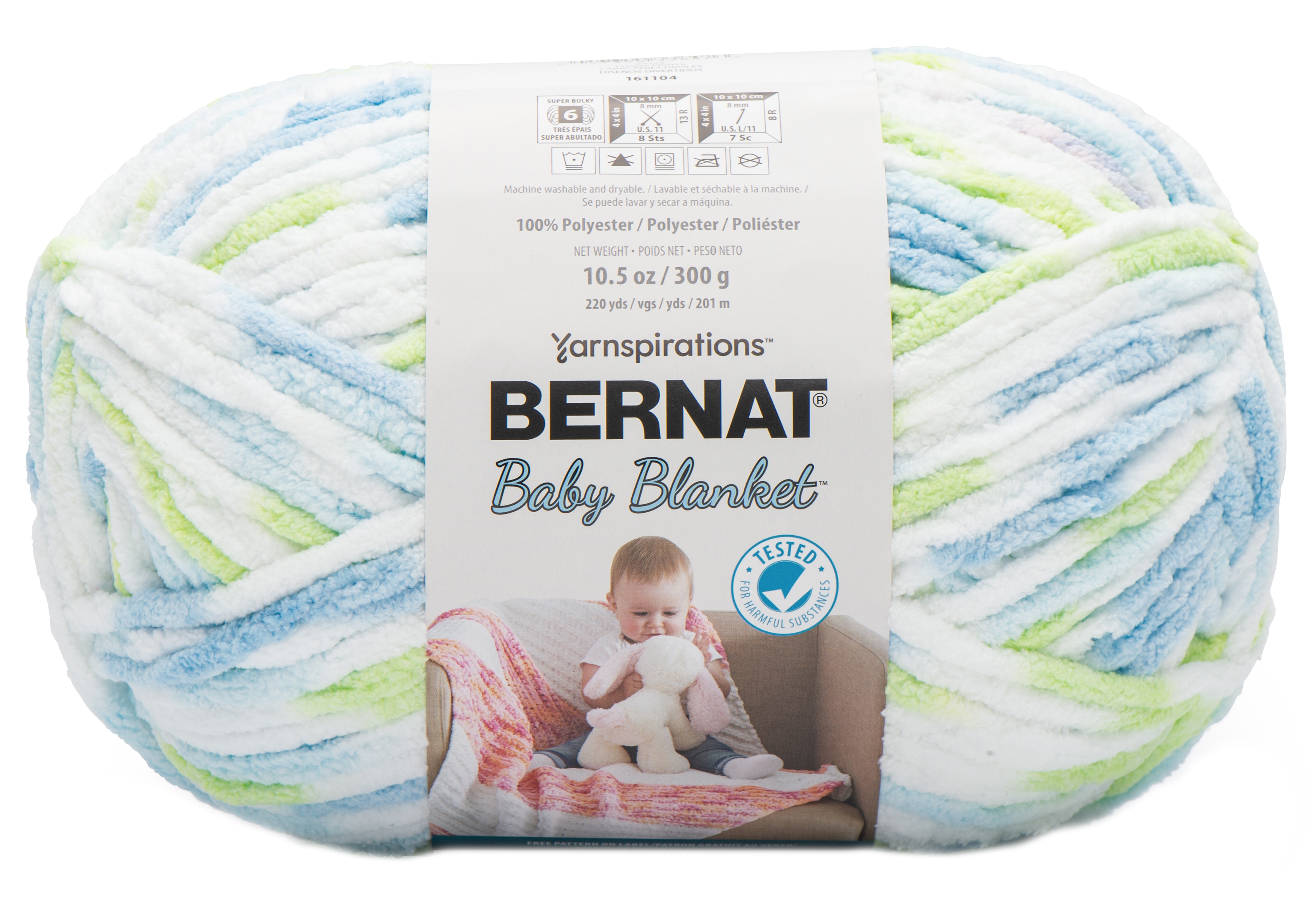 Bernat Baby Blanket Big Ball Yarn Funny Prints 161104 04233 Ebay