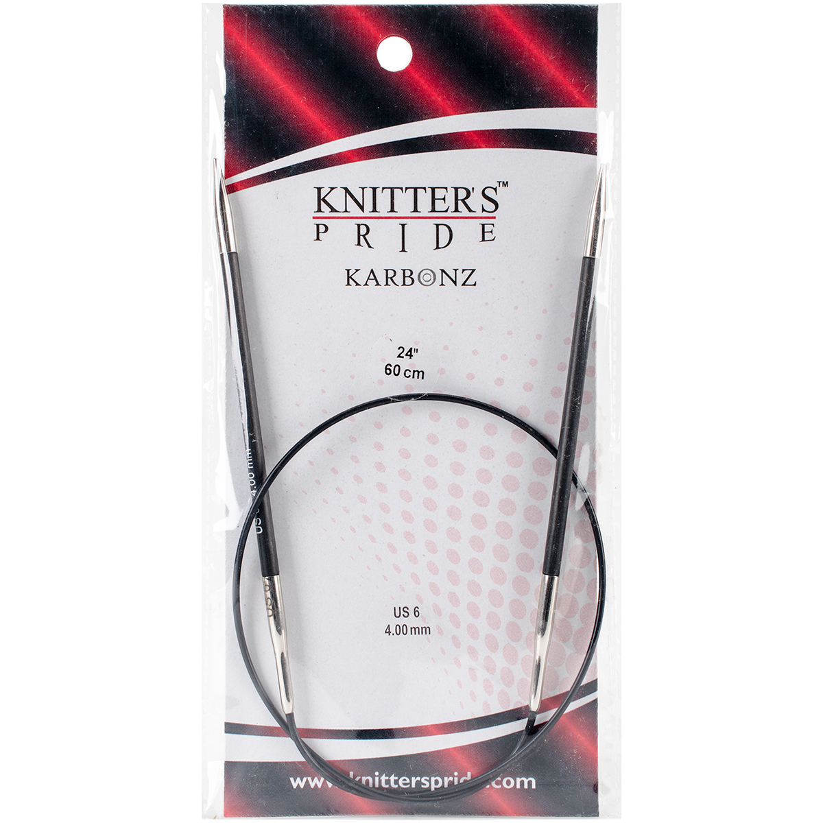 Knitter/'s Pride-Karbonz Fixed Circular Needles 24/"-Size 6//4mm KP110219