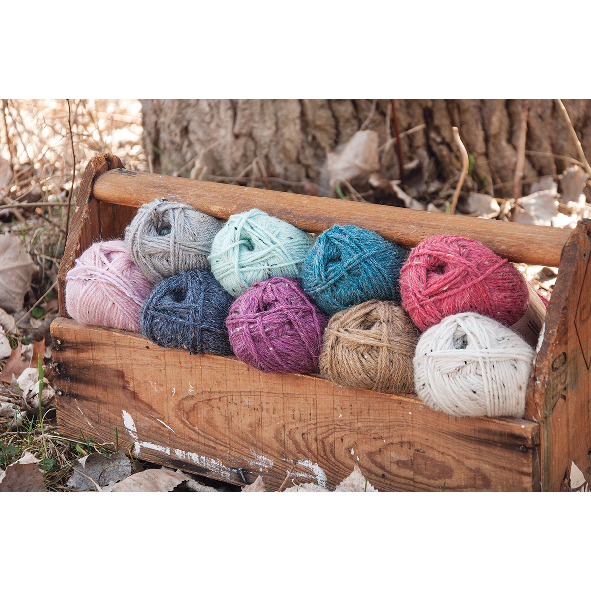 Mary Maxim Natural Alpaca Tweed Yarn-Raw Cotton, Y083-300