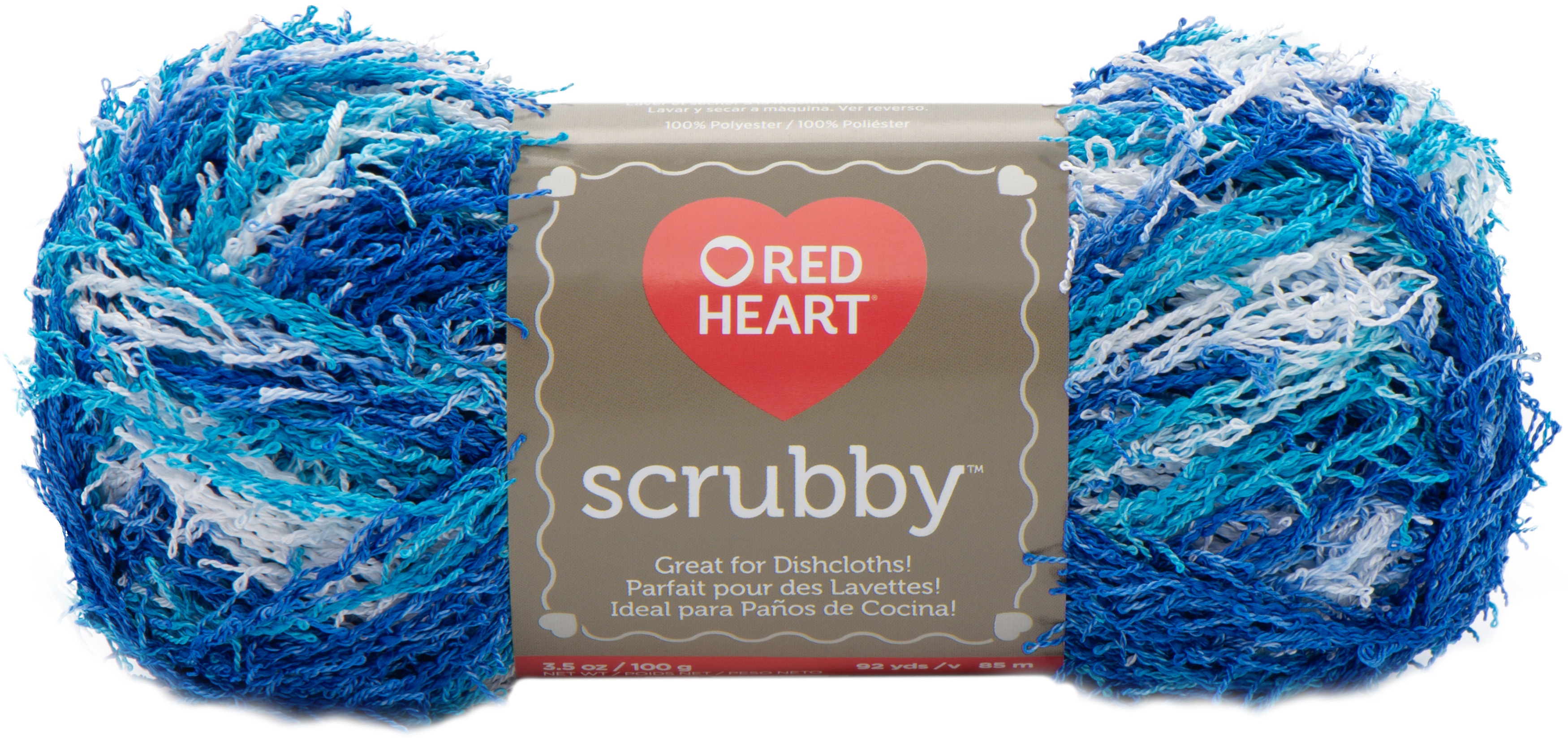 Red Heart Scrubby Yarn-Waves (Pack of 3 Skein) - Bild 1 von 3
