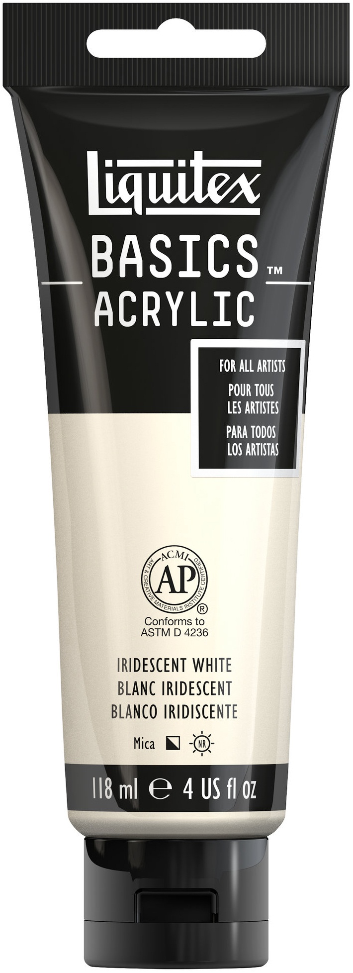 Reeves Liquitex BASICS Acrylic Paint 4ozIridescent White 887452031277