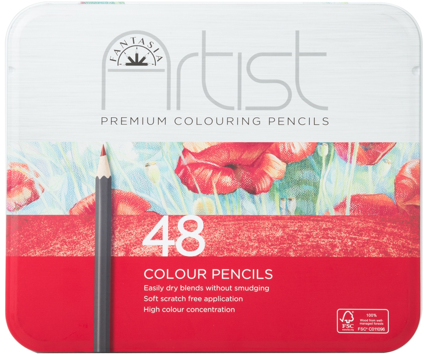 Fantasia Premium Color Pencil Set W/Storage Tin 48/Pkg eBay