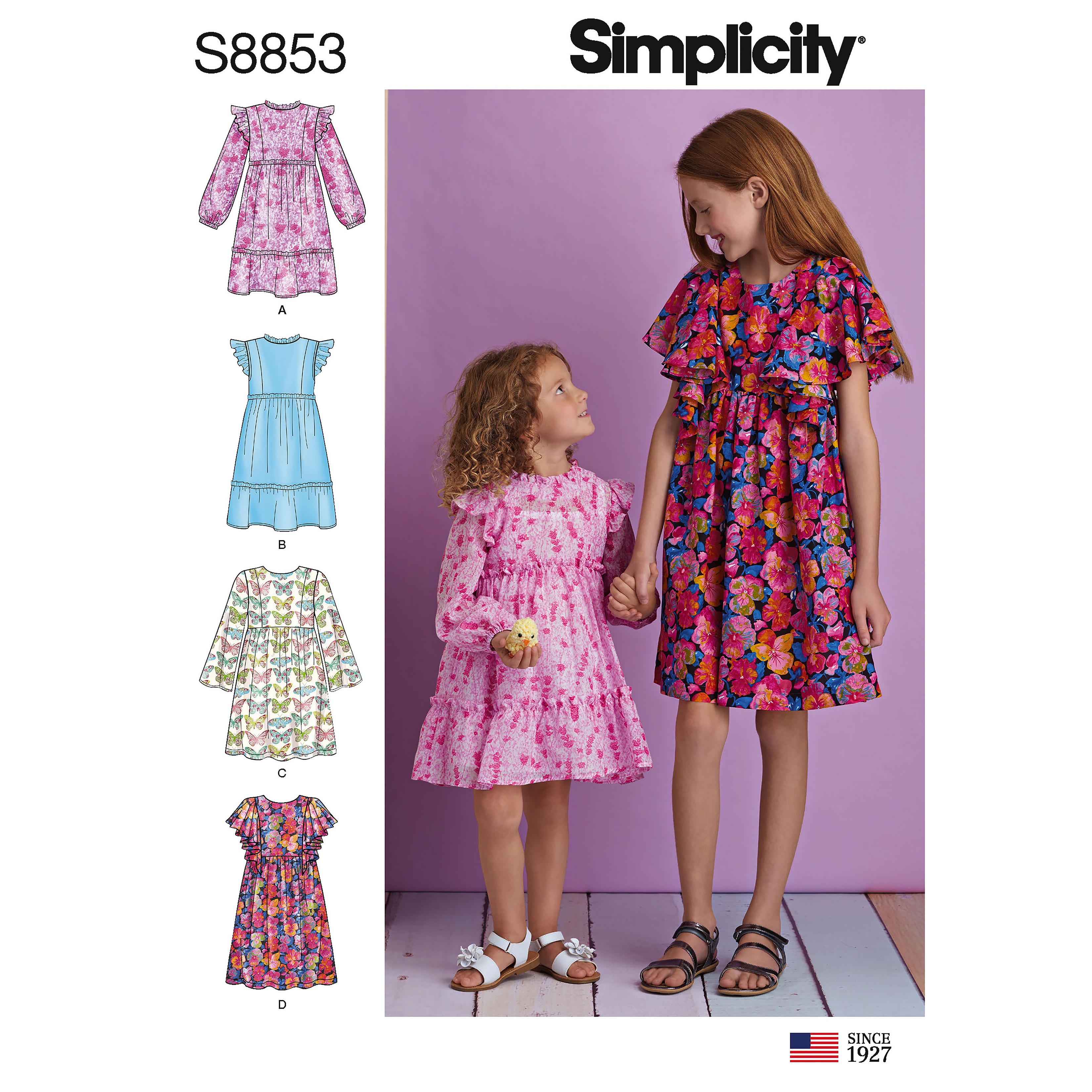 Simplicity Child And Girl Dress With Variations 7 8 10 12 14 Ebay