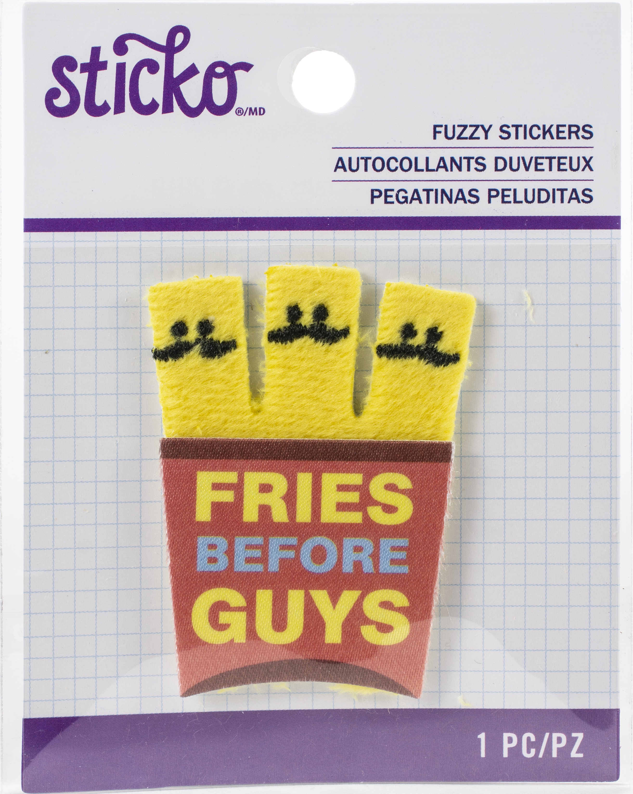 Sticko Fuzzy StickersMustache Fries eBay